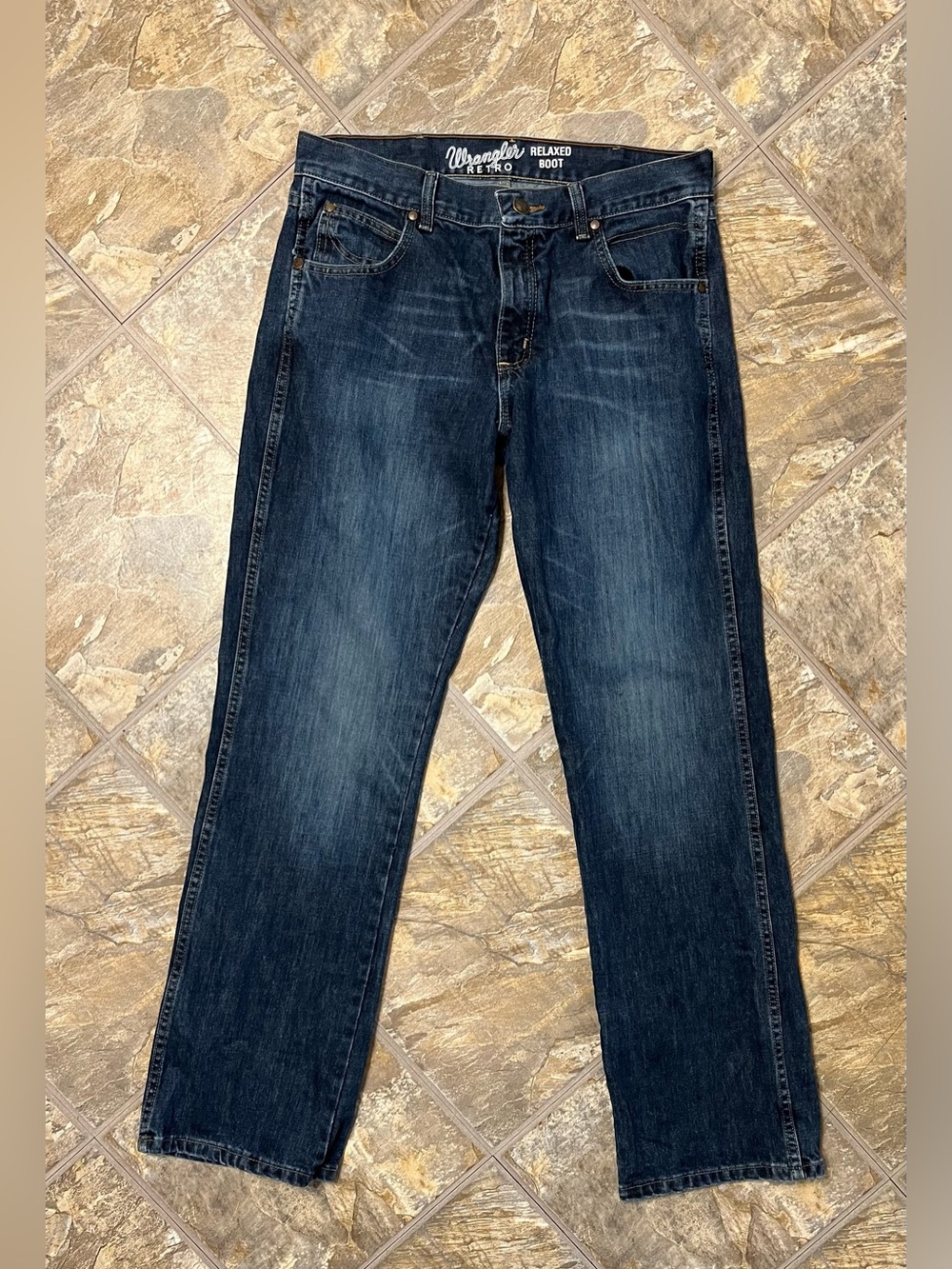 Wrangler Retro Relaxed Boot Jeans Mens 33x32 Western Cowboy Rodeo